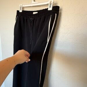 Wilfred Black Pants with White Accents